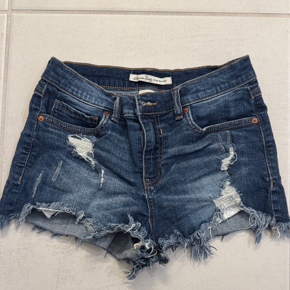 American Rag Distressed Denim Shorts